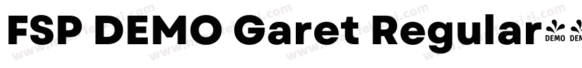 FSP DEMO Garet Regular字体转换